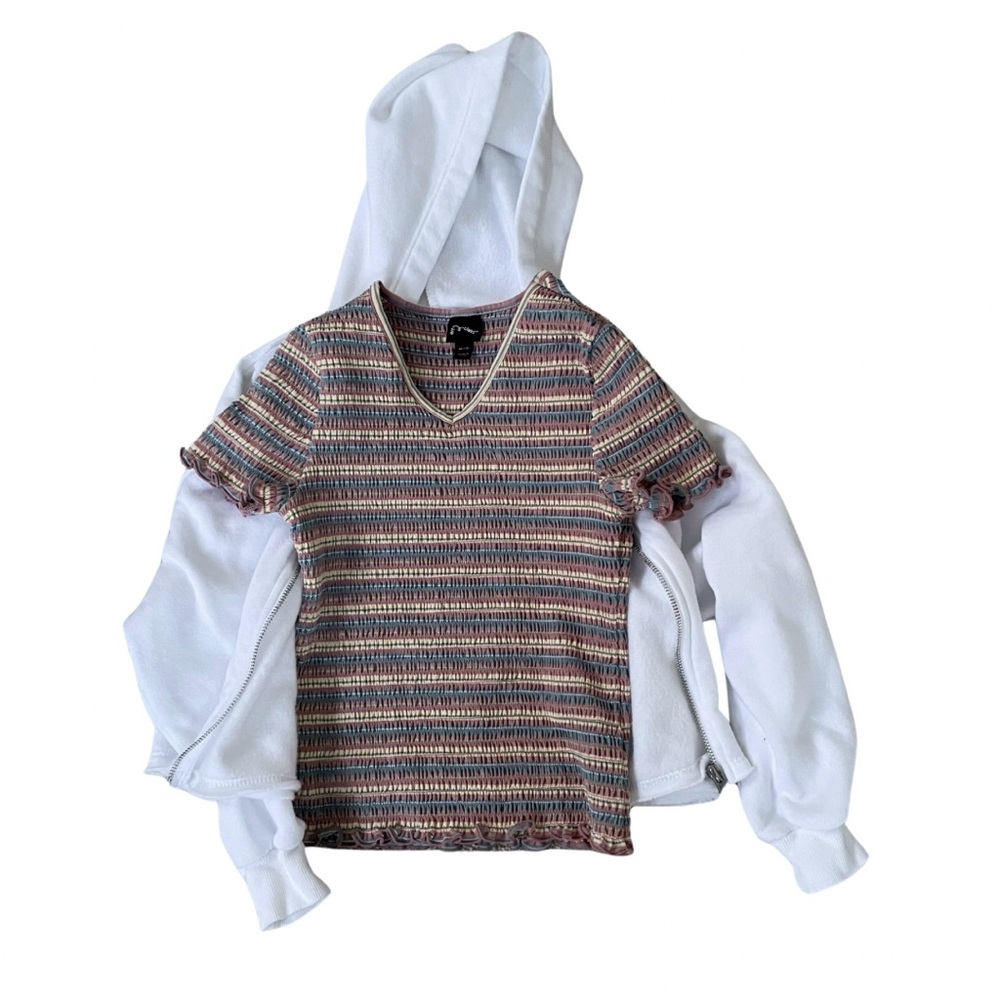 Art Class Girls Shirt & Zip Up Hoodie Bundle Size Medium (7/8)